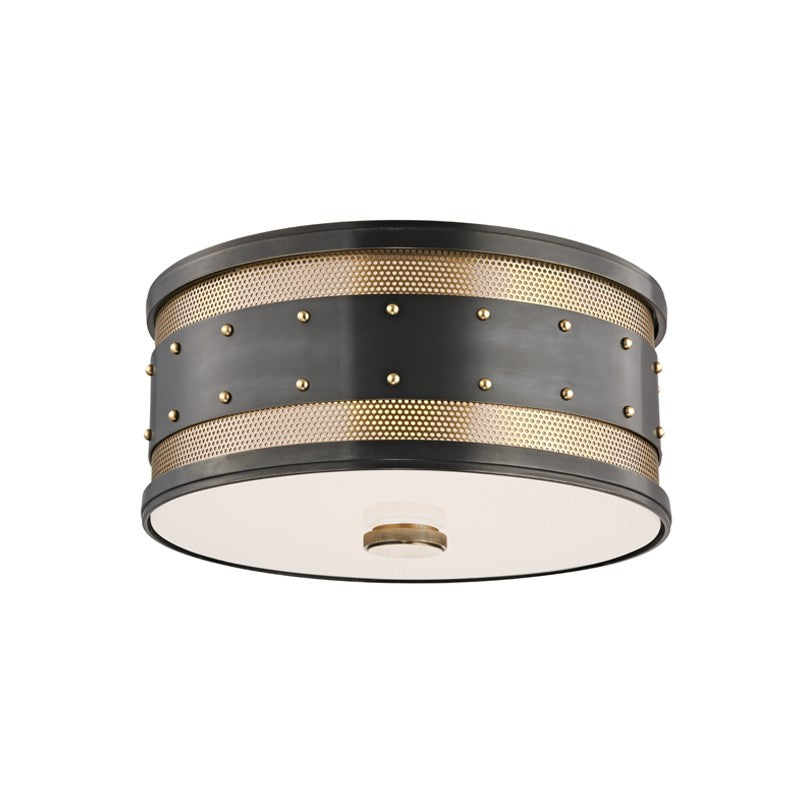 Hudson Valley 2202-AOB Two Light Flush Mount, Aged Old Bronze