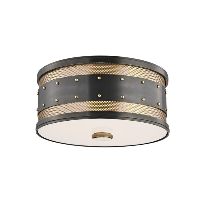 Hudson Valley 2202-AOB Two Light Flush Mount, Aged Old Bronze