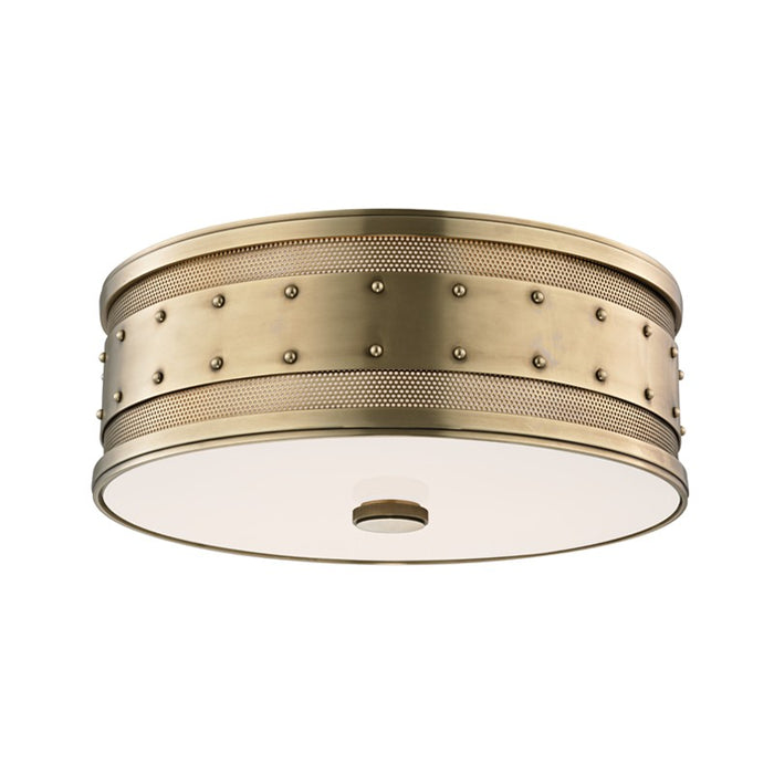 Hudson Valley 2206-AGB Three Light Flush Mount, Aged Brass