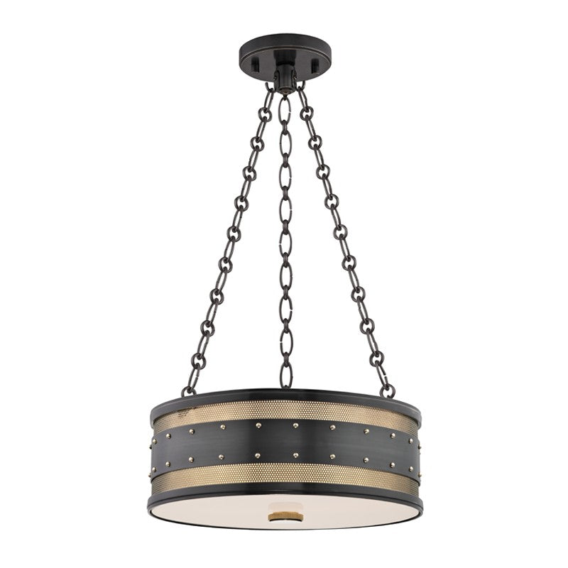Hudson Valley 2216-AOB Three Light Pendant, Aged Old Bronze