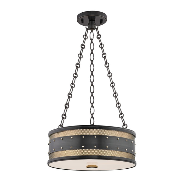 Hudson Valley 2216-AOB Three Light Pendant, Aged Old Bronze