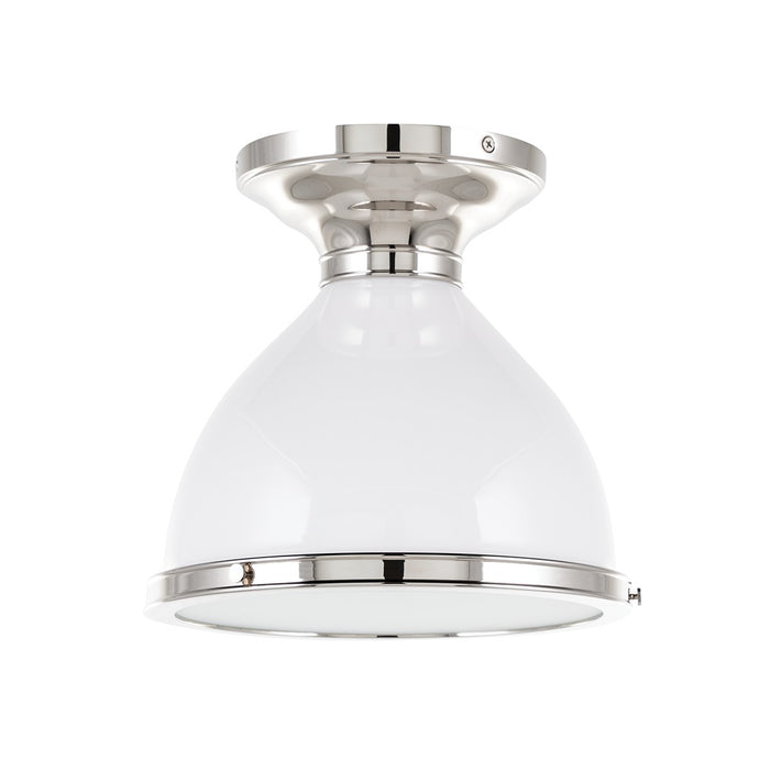 Hudson Valley 2612-PN One Light Semi Flush Mount, Polished Nickel