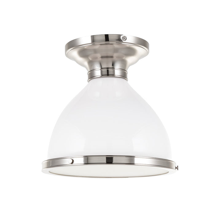 Hudson Valley 2612-SN One Light Semi Flush Mount, Satin Nickel