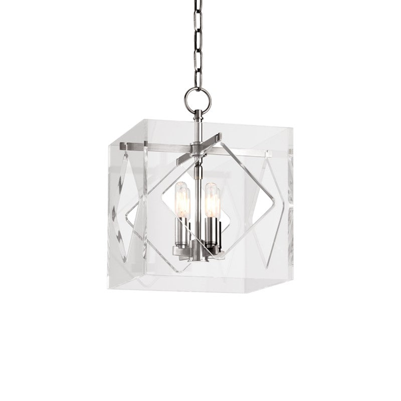 Hudson Valley 5912-PN Four Light Lantern, Polished Nickel