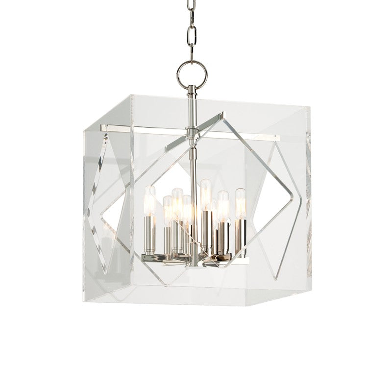 Hudson Valley 5916-PN Eight Light Pendant, Polished Nickel