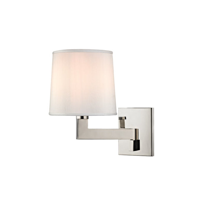 Hudson Valley 5931-PN One Light Wall Sconce, Polished Nickel