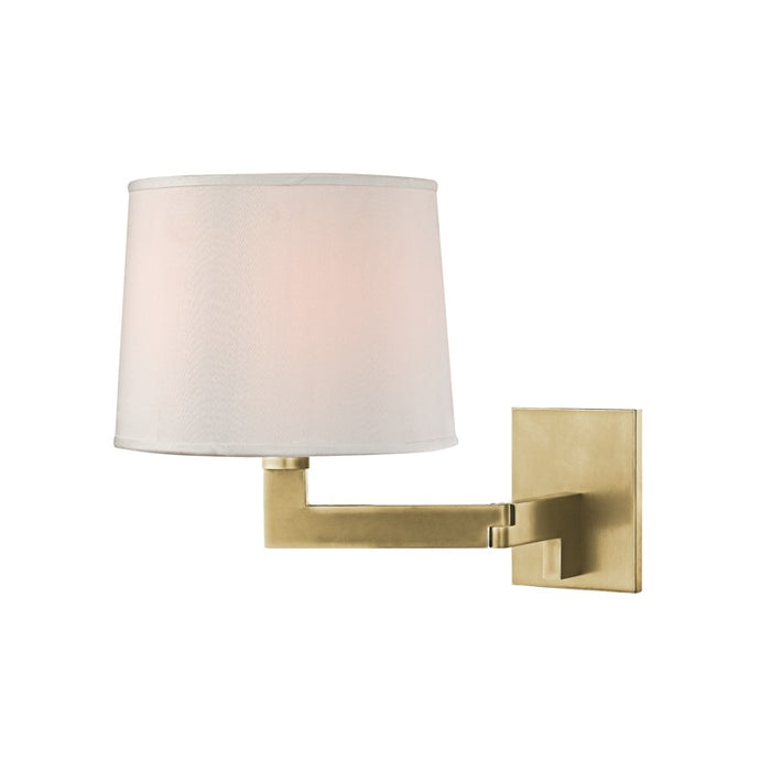 Hudson Valley 5941-AGB One Light Wall Sconce, Aged Brass
