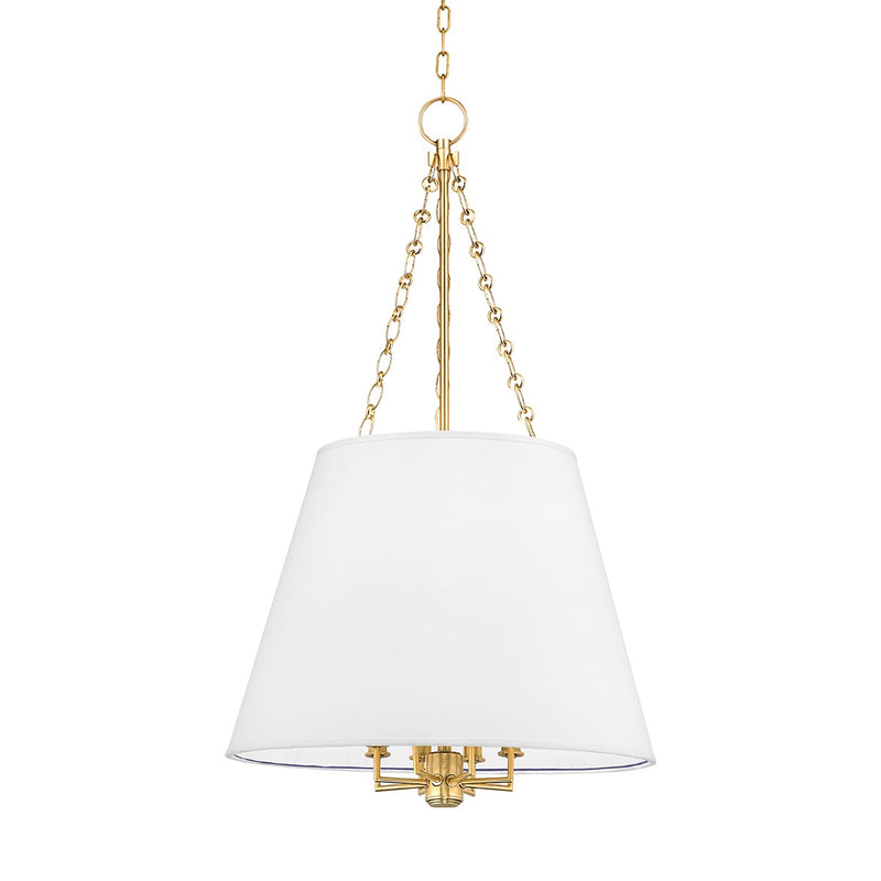Hudson Valley 6422-AGB Eight Light Pendant, Aged Brass