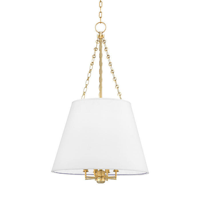Hudson Valley 6422-AGB Eight Light Pendant, Aged Brass