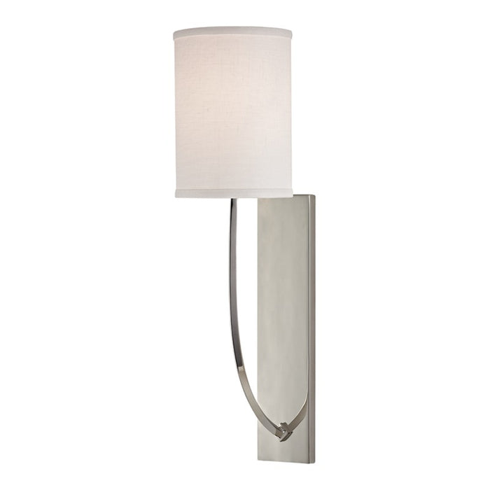 Hudson Valley 731-PN One Light Wall Sconce, Polished Nickel