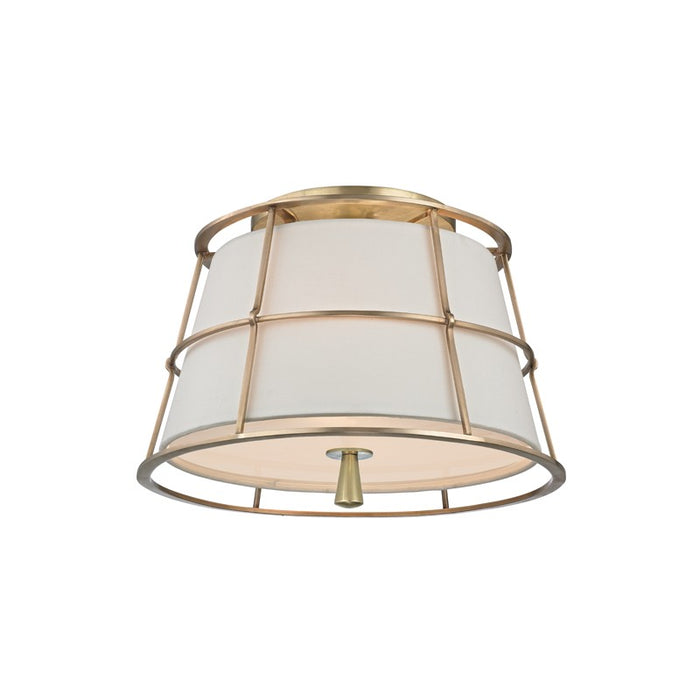 Hudson Valley 9814-AGB Two Light Semi Flush Mount, Aged Brass