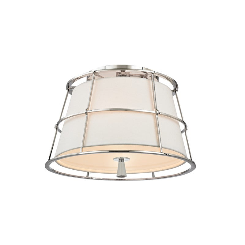 Hudson Valley 9814-PN Two Light Semi Flush Mount, Polished Nickel