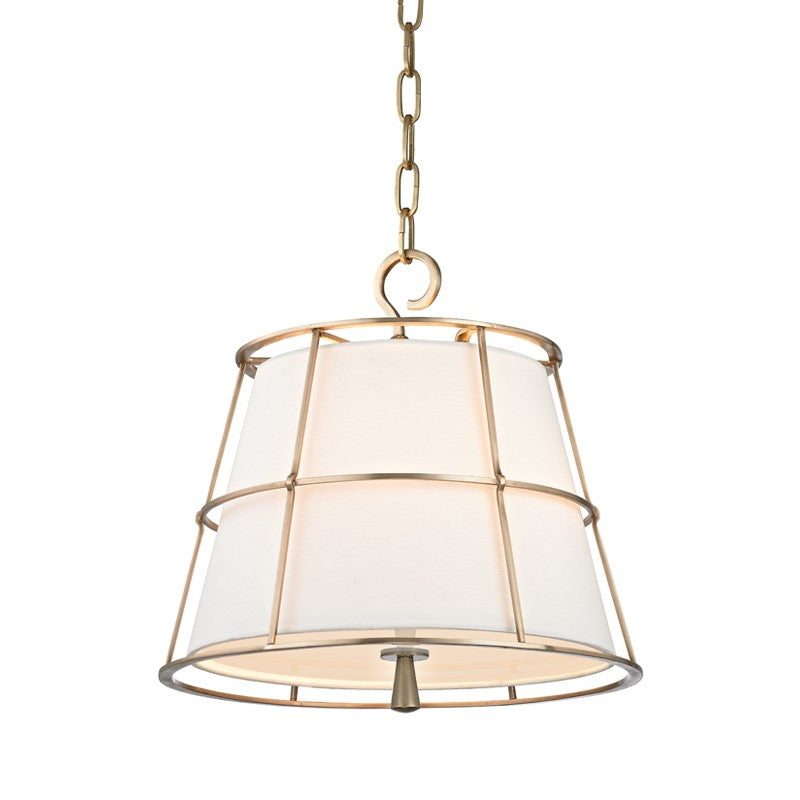 Hudson Valley 9816-AGB Two Light Pendant, Aged Brass