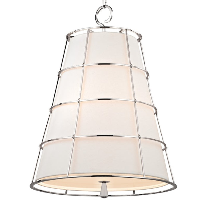 Hudson Valley 9820-PN Three Light Pendant, Polished Nickel