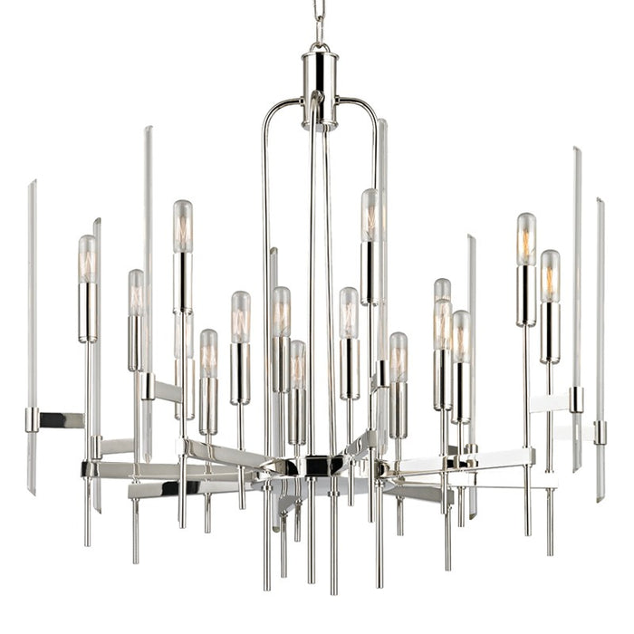 Hudson Valley 9916-PN 16 Light Chandelier, Polished Nickel