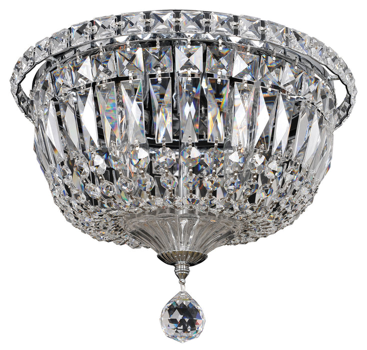 Allegri 020243-010-FR001 Four Light Flush Mount, Chrome