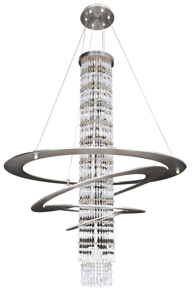 Allegri 022552-009-FR001 Seven Light Pendant, Brushed Nickel