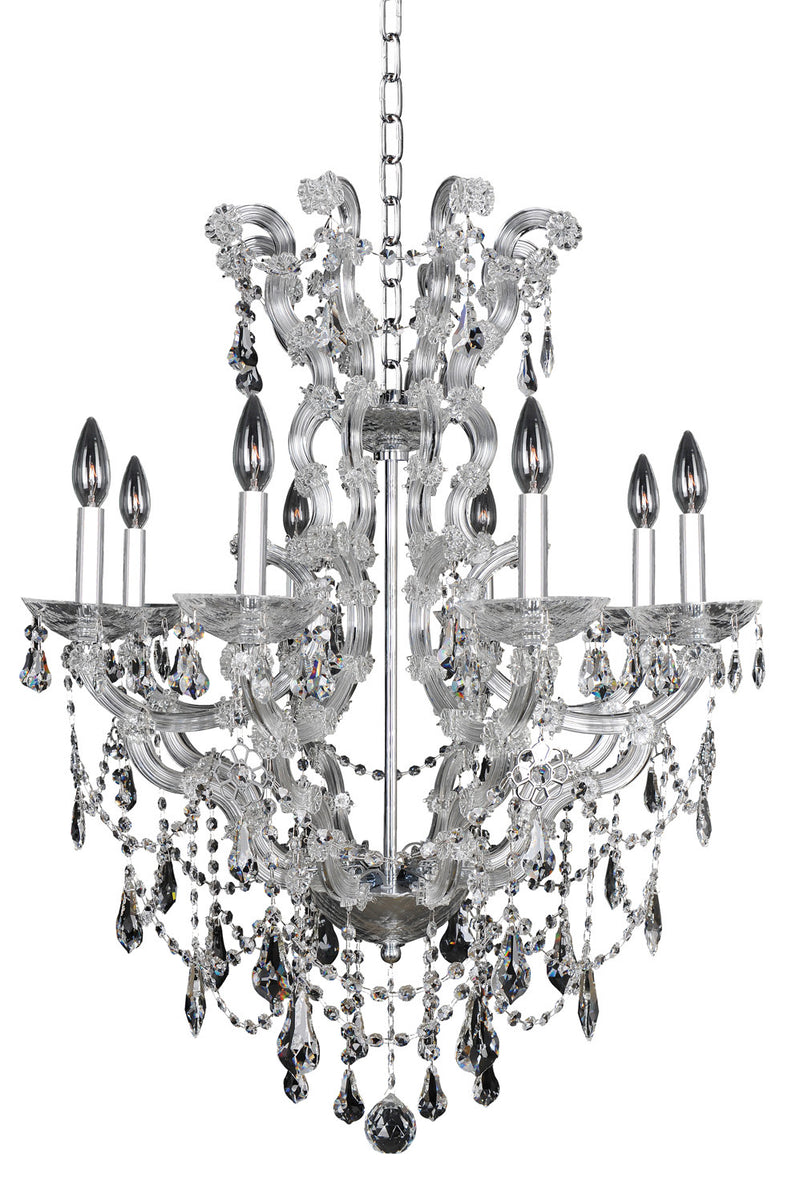 Allegri 023454-010-FR001 Eight Light Chandelier, Chrome
