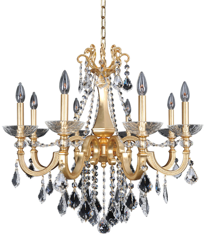 Allegri 025451-011-FR001 Eight Light Chandelier, French Gold