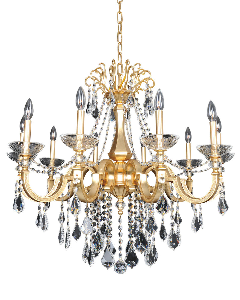 Allegri 025452-011-FR001 Ten Light Chandelier, French Gold