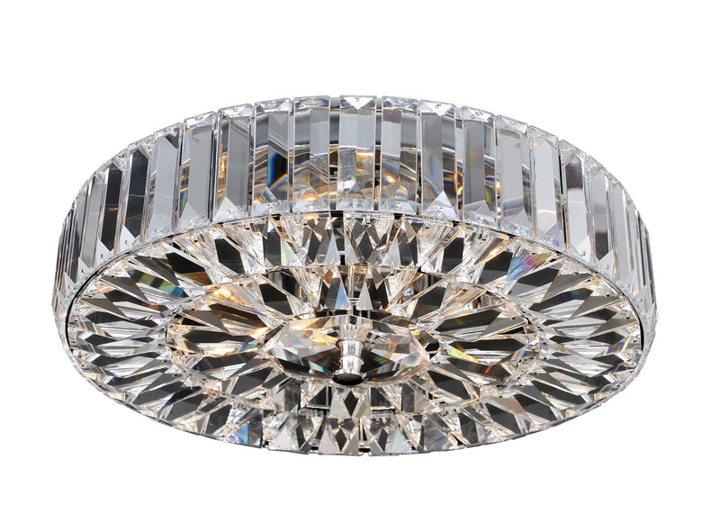 Allegri 025741-010-FR001 Four Light Flush Mount, Chrome