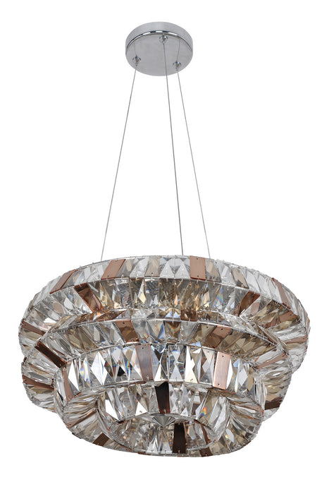 Allegri 026351-010-FR000 Six Light Pendant, Chrome