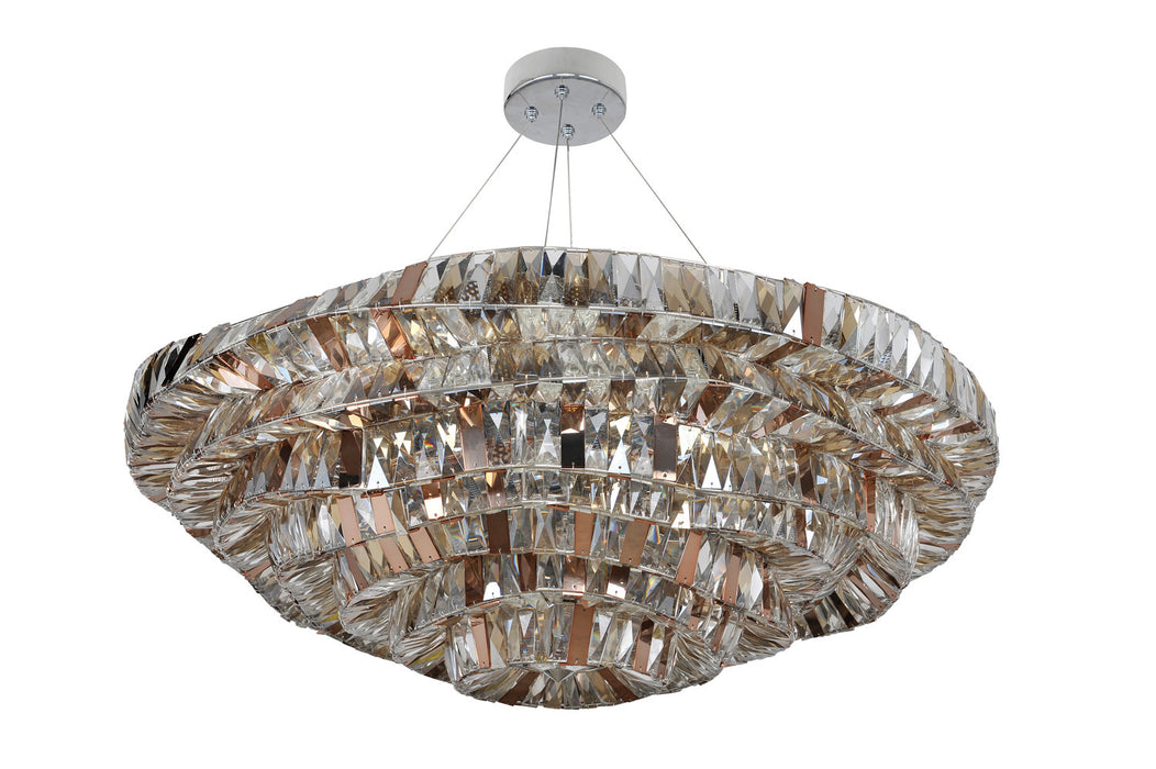 Allegri 026353-010-FR000 21 Light Pendant, Chrome