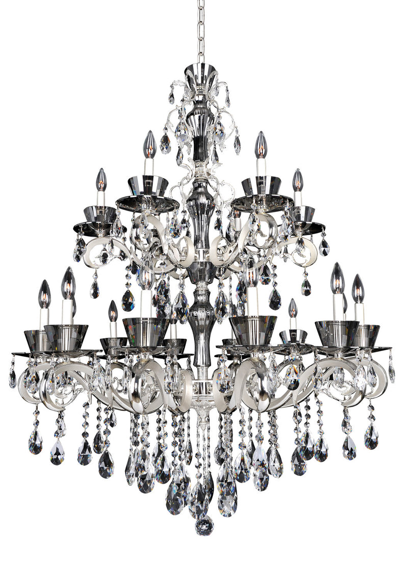 Allegri 10097-017-FR001 18 Light Chandelier, Silver
