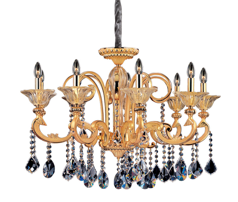 Allegri 10459-016-FR001 Nine Light Chandelier, Gold