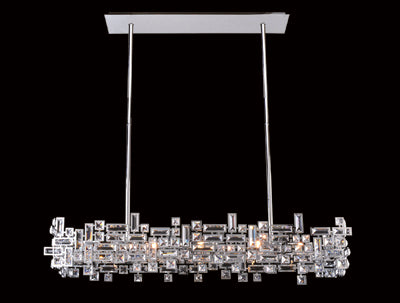Allegri 11199-010-FR001 Eight Light Island Pendant, Chrome