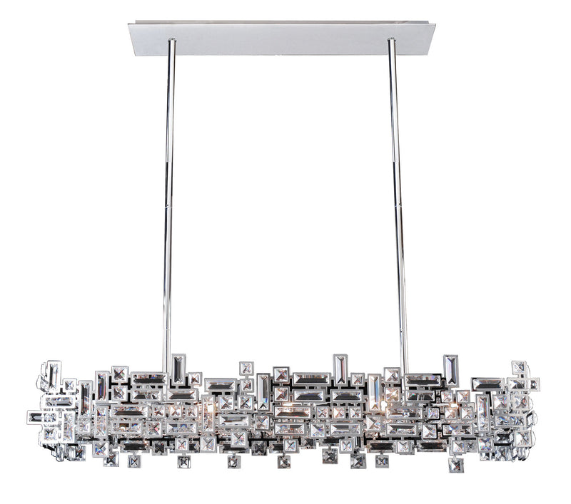 Allegri 11199-010-SE001 Eight Light Island Pendant, Chrome