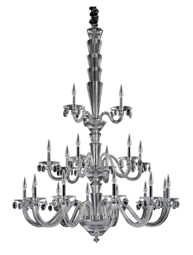 Allegri 11520-010-FR001 21 Light Chandelier, Chrome