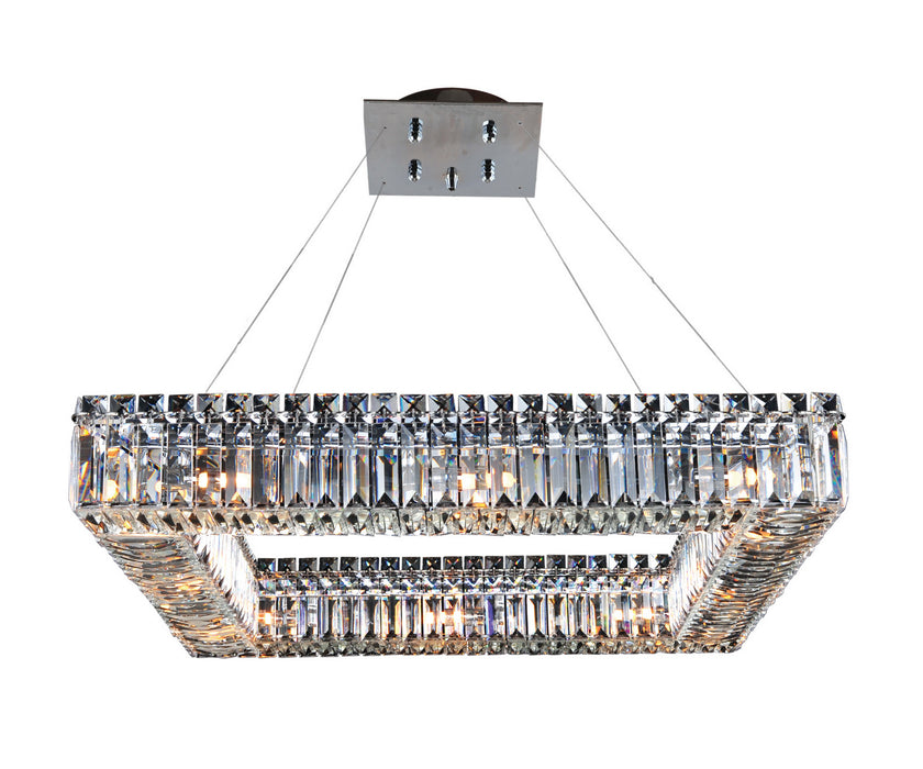 Allegri 11711-010-FR001 12 Light Pendant, Polished Chrome