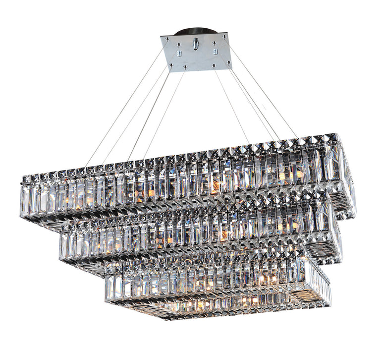 Allegri 11777-010-FR001 34 Light Pendant, Chrome