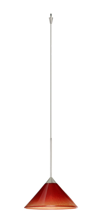 Besa XP-117681-SN Pendant, Satin Nickel