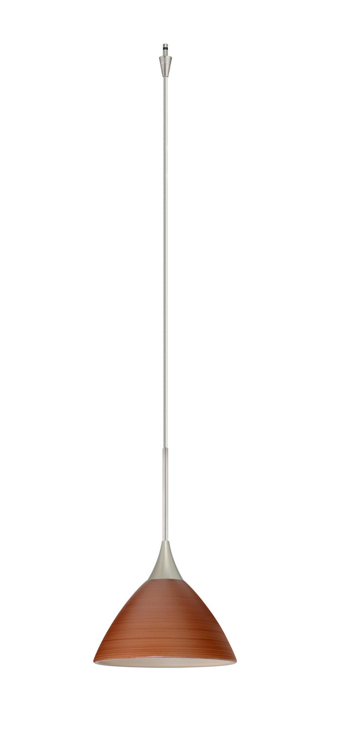 Besa XP-1743CH-SN Pendant, Satin Nickel