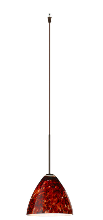 Besa XP-177941-BR One Light Pendant, Bronze