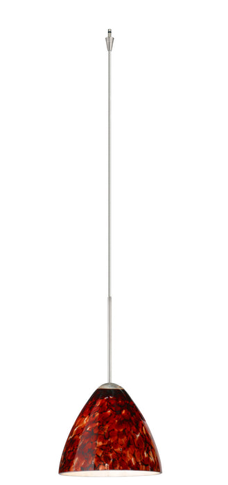Besa XP-177941-SN One Light Pendant, Satin Nickel