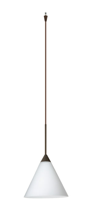 Besa XP-512107-BR One Light Pendant, Bronze