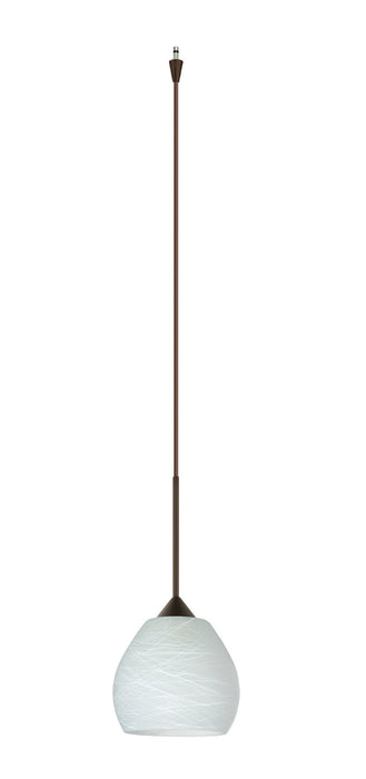 Besa XP-560560-BR One Light Pendant, Bronze