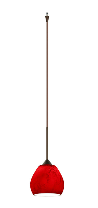 Besa XP-5605MA-BR One Light Pendant, Bronze