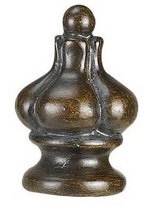 Cal Lighting FA-5009C Finial, Medium wood