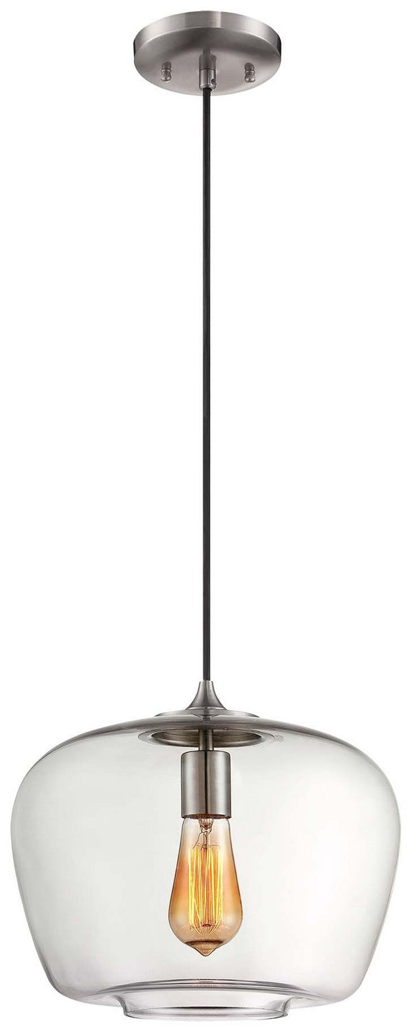 Minka-Lavery 2260-84 One Light Mini Pendant, Brushed Nickel