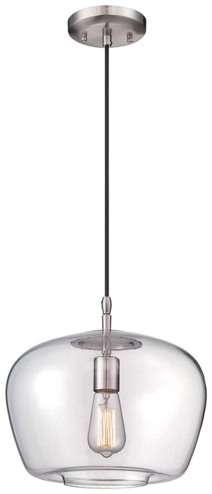 Minka-Lavery 2260-84 One Light Mini Pendant, Brushed Nickel