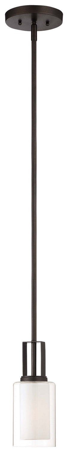 Minka-Lavery 4101-172 One Light Mini Pendant, Smoked Iron
