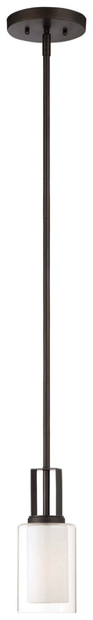 Minka-Lavery 4101-172 One Light Mini Pendant, Smoked Iron