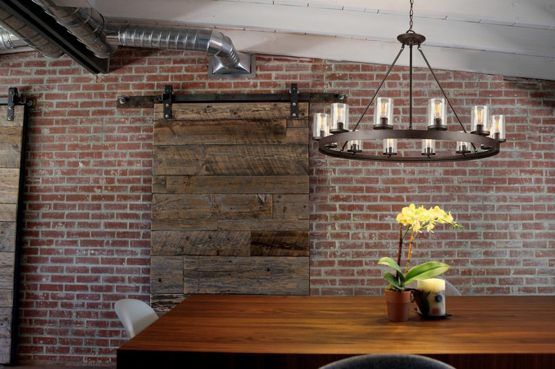 Artcraft AC10002 12 Light Chandelier, Oil Rubbed Bronze