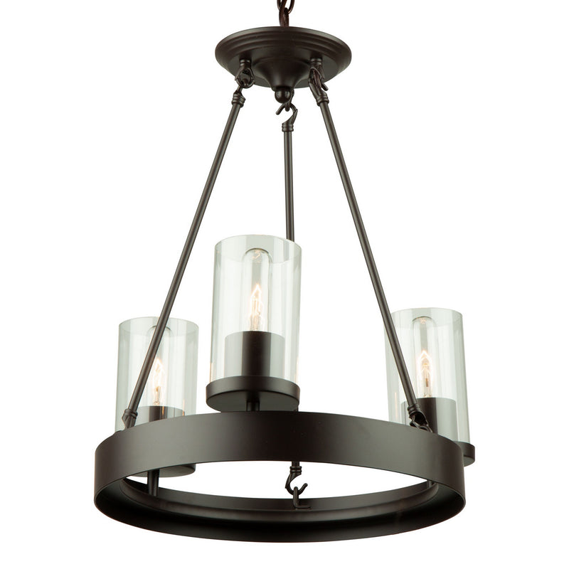 Artcraft AC10003 Three Light Chandelier, Oil Rubbed Bronze
