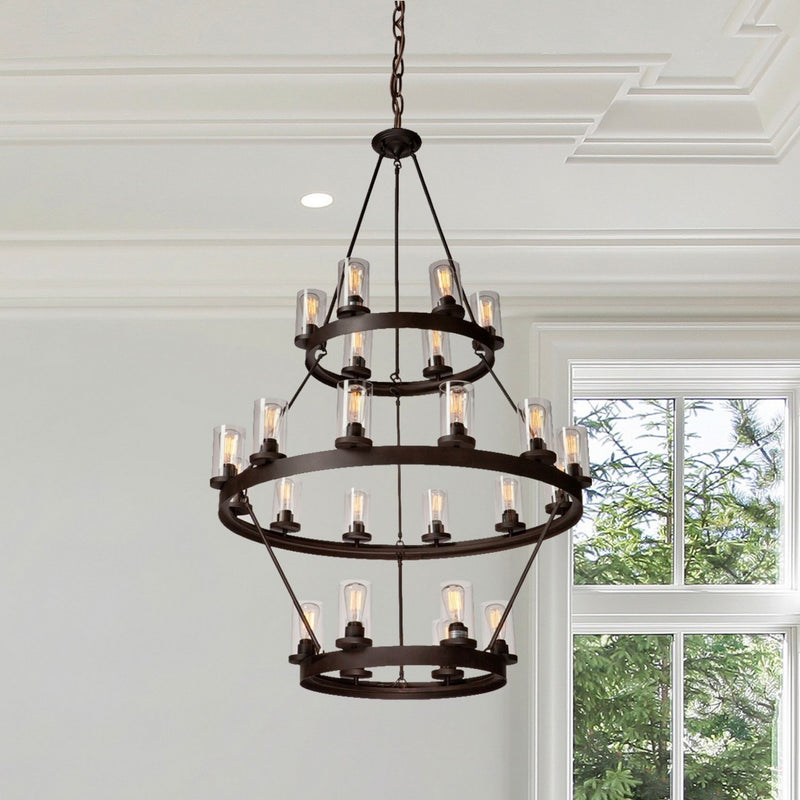 Artcraft AC10004 24 Light Chandelier, Oil Rubbed Bronze