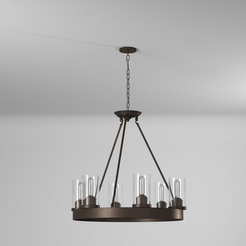 Artcraft AC10006 Six Light Chandelier, Oil Rubbed Bronze